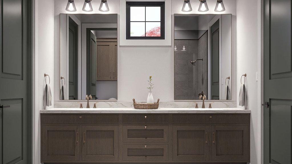 Interior - Master Bathroom for Farmhouse House Plan #455-780 - 3 bed, 2.5 bath