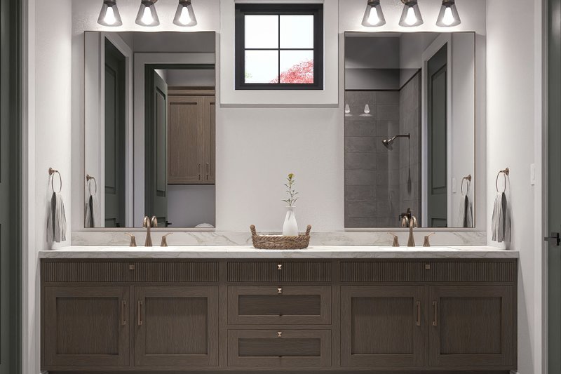 Architectural House Design - Interior - Master Bathroom for Farmhouse House Plan #455-780 - 3 bed, 2.5 bath