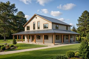 Traditional Exterior - Front Elevation Plan #117-296