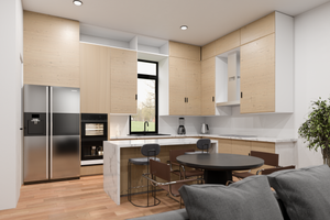 Interior - Kitchen for Modern House Plan #1112-12 - 3 bed, 3.5 bath