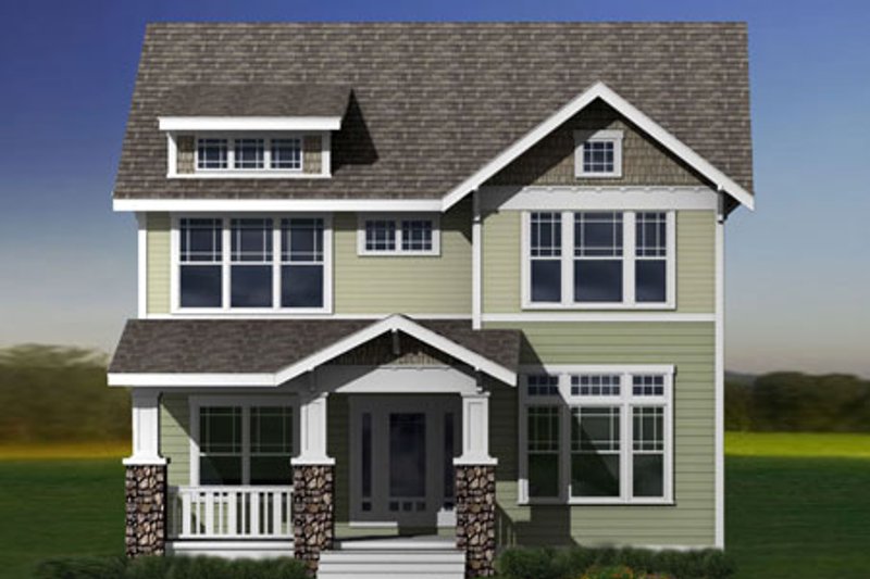 Dream House Plan - Exterior - Other Elevation for Craftsman House Plan #461-12 - 3 bed, 2.5 bath