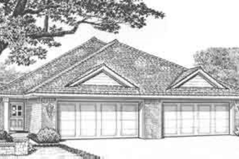 Traditional Style House Plan - 2 Beds 2 Baths 2416 Sq/Ft Plan #310-440