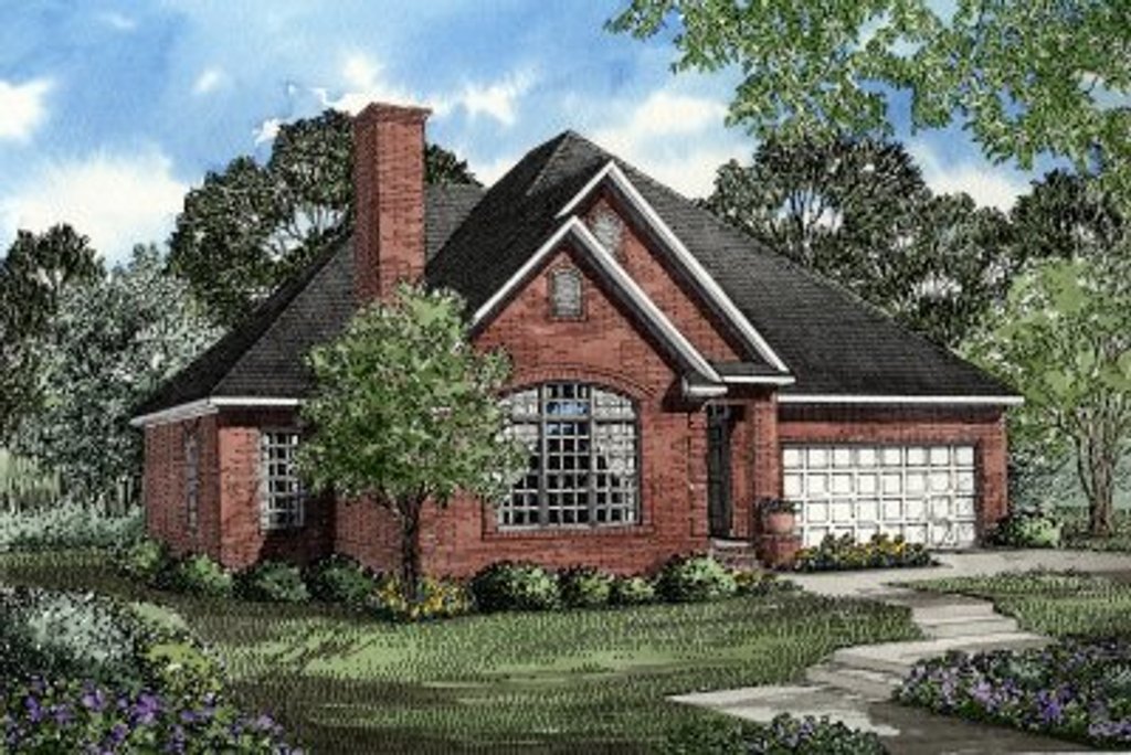 Traditional Style House Plan - 3 Beds 2 Baths 1654 Sq/Ft Plan #17-1005 ...