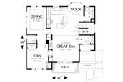 Contemporary Style House Plan - 3 Beds 2.5 Baths 2262 Sq/Ft Plan #48-156 