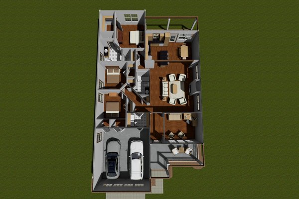 Home Plan - Traditional Floor Plan - Main Floor Plan #513-14