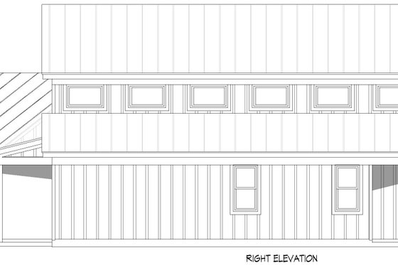 Exterior - Other Elevation 1 for Barndominium House Plan #932-1202 - 2 bed, 2 bath