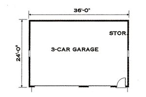 Floor Plan - Other Floor for Southern House Plan #3-216 - 5 bed, 2.5 bath