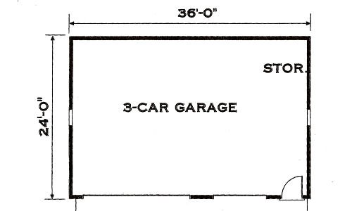 Floor Plan - Other Floor for Southern House Plan #3-216 - 5 bed, 2.5 bath