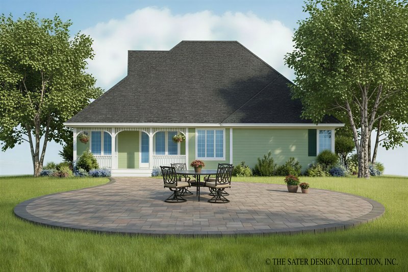 Architectural House Design - Exterior - Rear Elevation for Victorian House Plan #930-185 - 3 bed, 2 bath