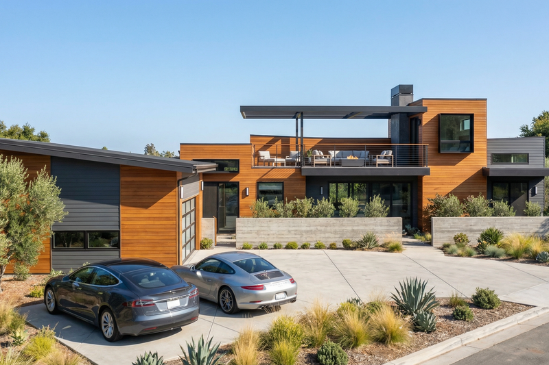 Architectural House Design - Modern Exterior - Front Elevation Plan #484-15