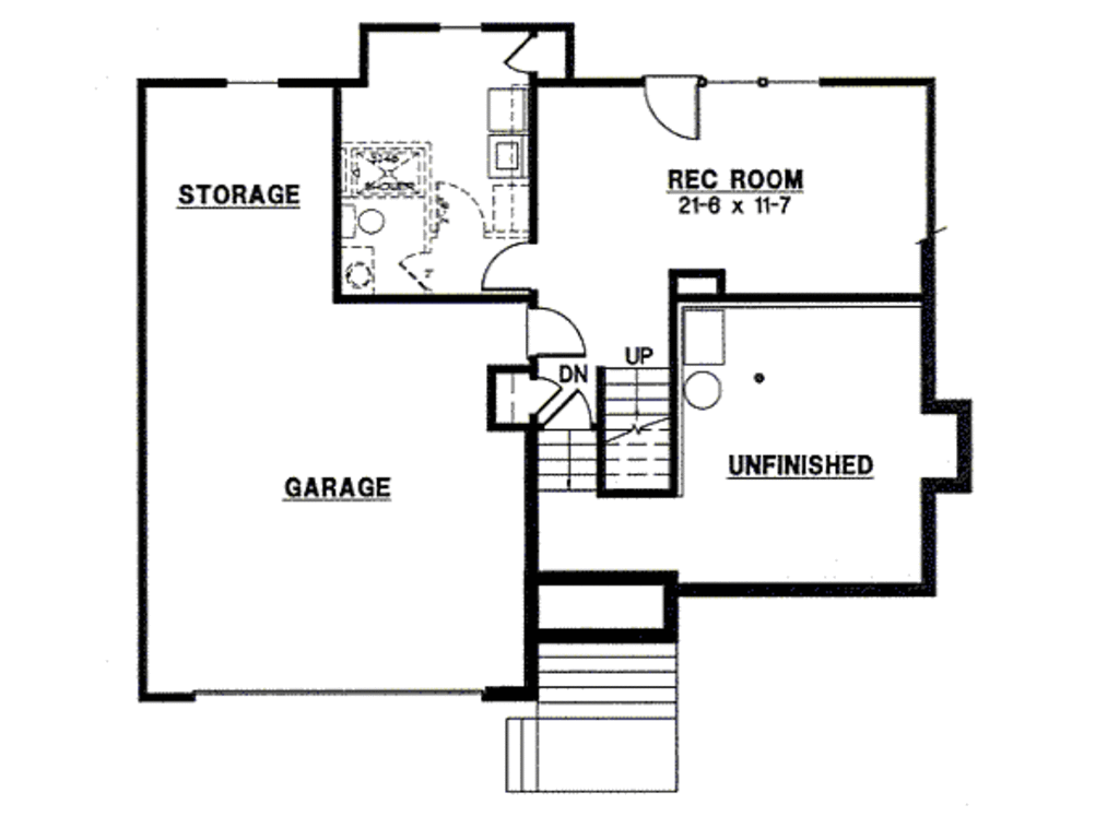 Cottage Style House Plan - 3 Beds 2 Baths 1334 Sq/Ft Plan #67-800 ...