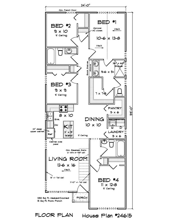 House Blueprint - Modern Floor Plan - Main Floor Plan #513-2408