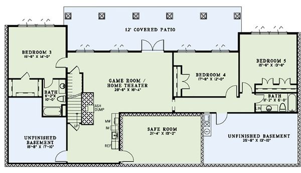 Home Plan - European Floor Plan - Lower Floor Plan #17-2545