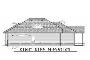Exterior - Other Elevation 1 for Mediterranean House Plan #20-2174 - 3 bed, 2 bath