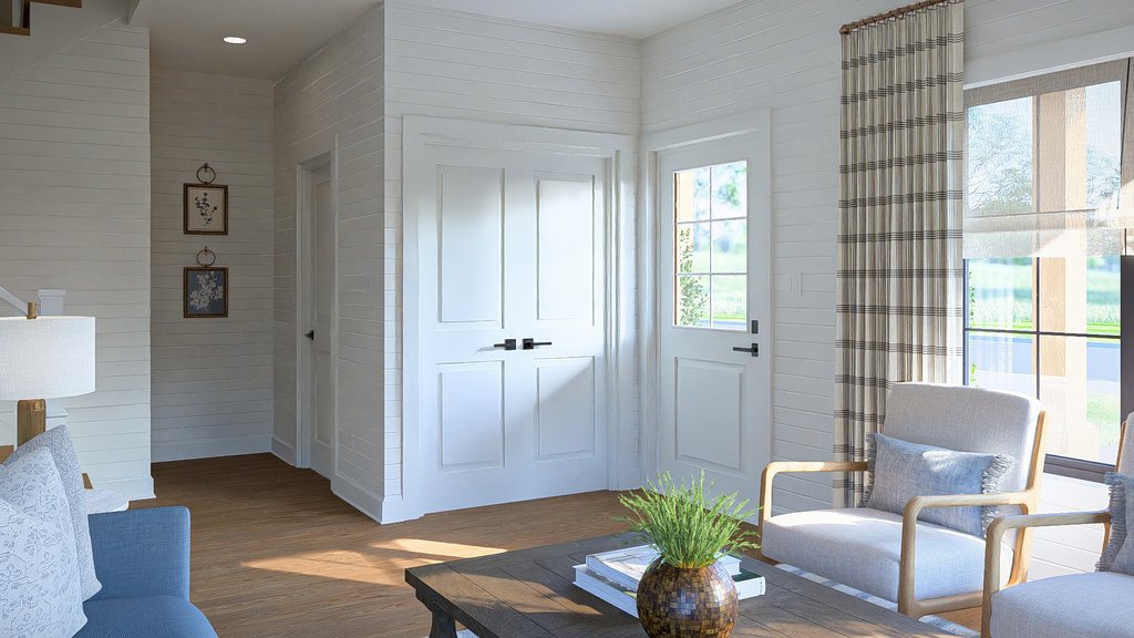 Interior - Entry for Traditional House Plan #455-792 - 3 bed, 2.5 bath