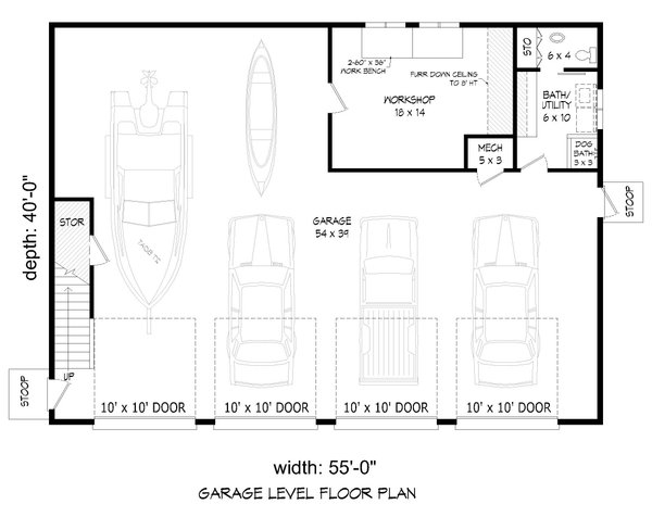 House Blueprint - Traditional Floor Plan - Main Floor Plan #932-486