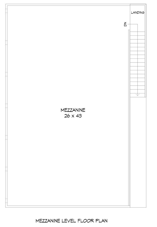 Contemporary Floor Plan - Upper Floor Plan #932-1083