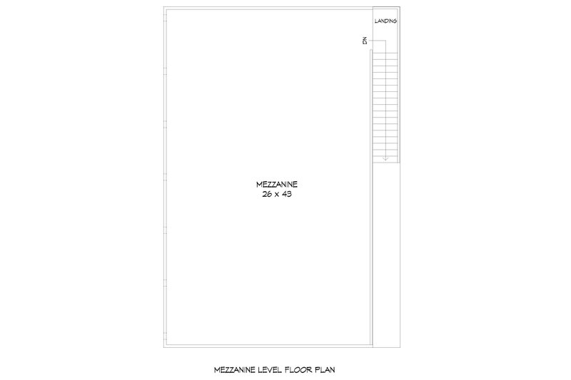 House Blueprint - Floor Plan - Upper Floor for Contemporary House Plan #932-1083, 0 bath