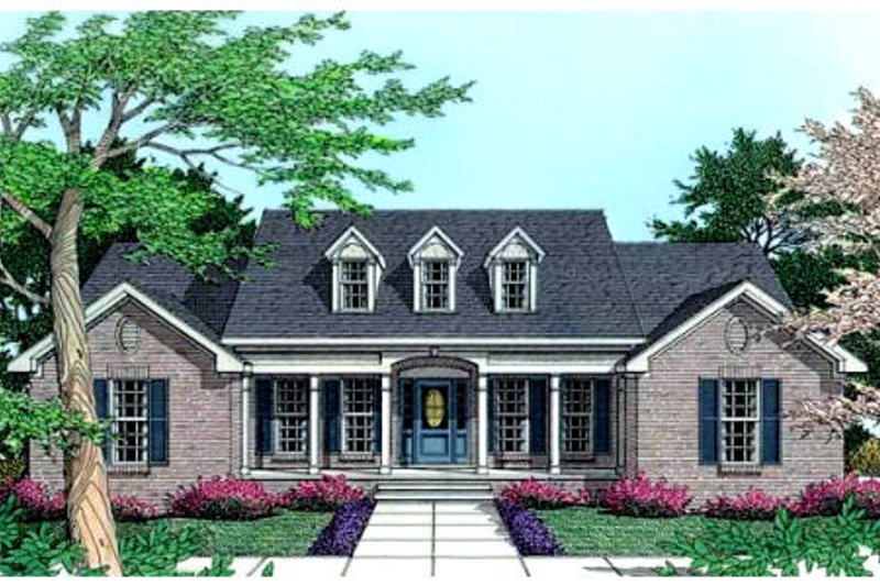 Home Plan - Southern Exterior - Front Elevation Plan #406-183