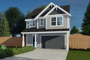 Craftsman Exterior - Front Elevation Plan #53-705