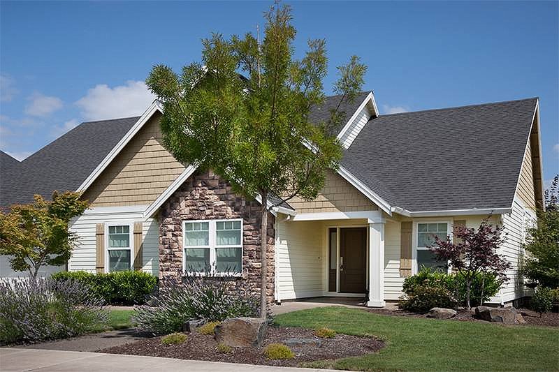 Home Plan - Front View - 2000 square foot Craftsman home