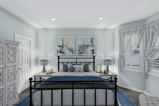 Interior - Master Bedroom for Farmhouse House Plan #1060-104 - 3 bed, 2 bath