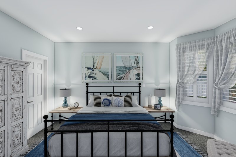 House Blueprint - Interior - Master Bedroom for Farmhouse House Plan #1060-104 - 3 bed, 2 bath
