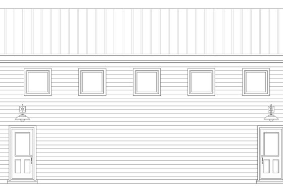 Exterior - Other Elevation 1 for Contemporary House Plan #932-238, 1 bath