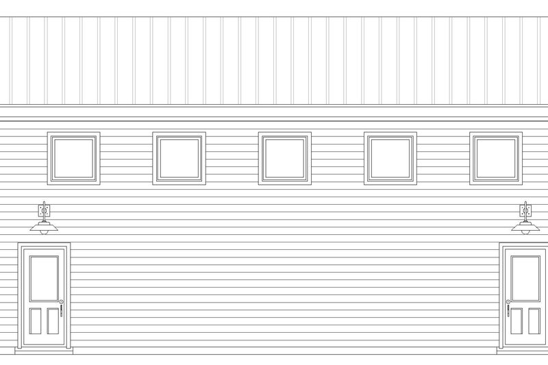 Architectural House Design - Exterior - Other Elevation 1 for Contemporary House Plan #932-238, 1 bath