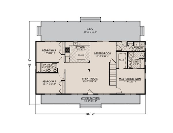 Country Floor Plan - Main Floor Plan #1082-8