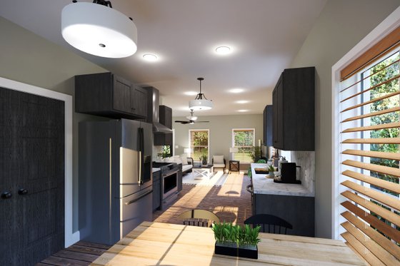 Interior - Kitchen 1 for Cottage House Plan #44-304 - 2 bed, 2 bath