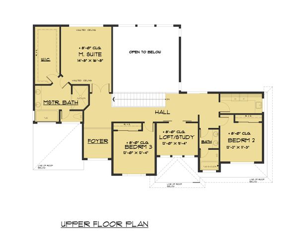 Home Plan - Modern Floor Plan - Upper Floor Plan #1066-82
