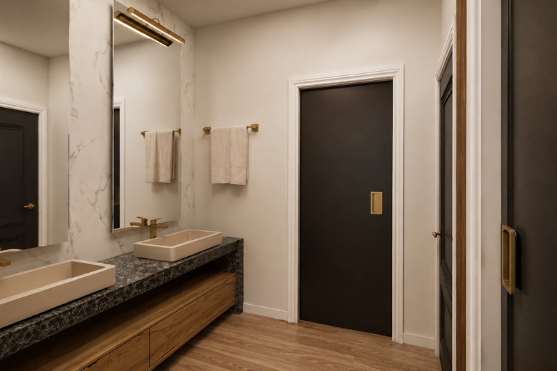 Architectural House Design - Interior - Master Bathroom for Farmhouse House Plan #1064-471 - 4 bed, 2.5 bath