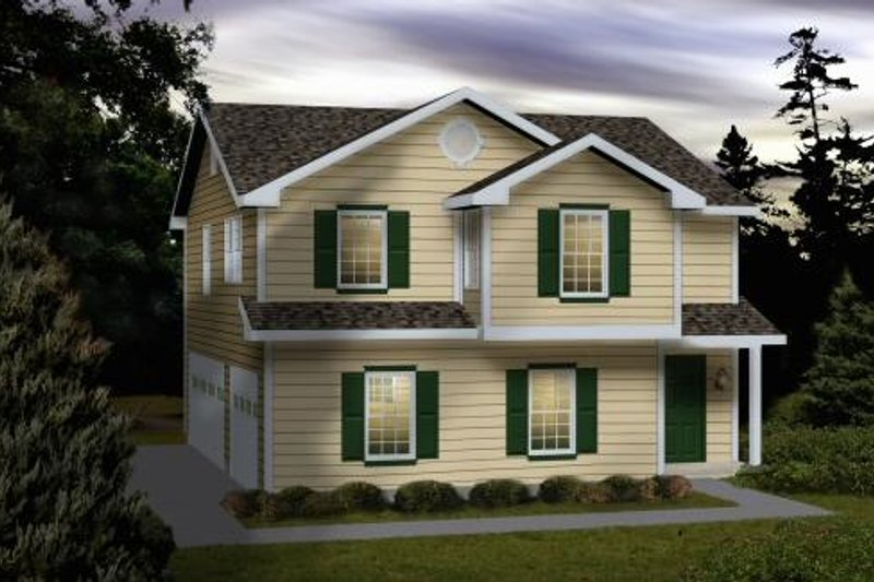 Home Plan - Traditional Exterior - Front Elevation Plan #22-404