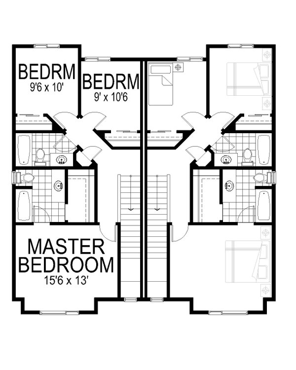 Dream House Plan - Contemporary Floor Plan - Upper Floor Plan #112-232