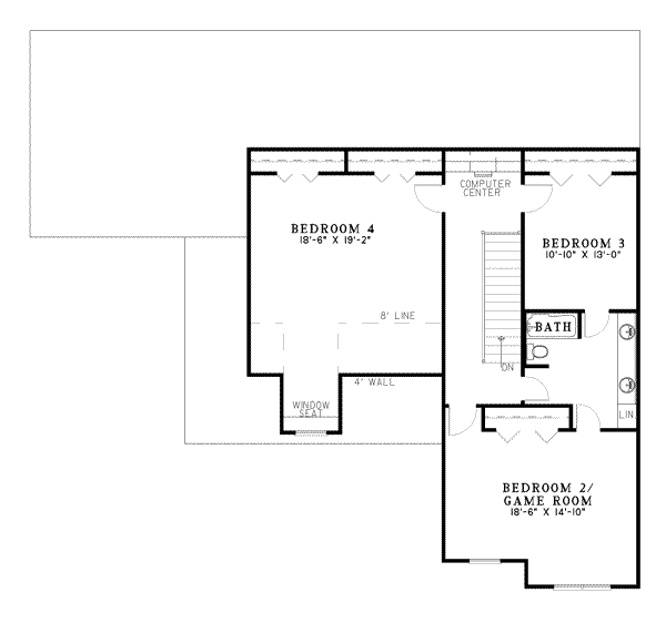 Home Plan - Country Floor Plan - Upper Floor Plan #17-413