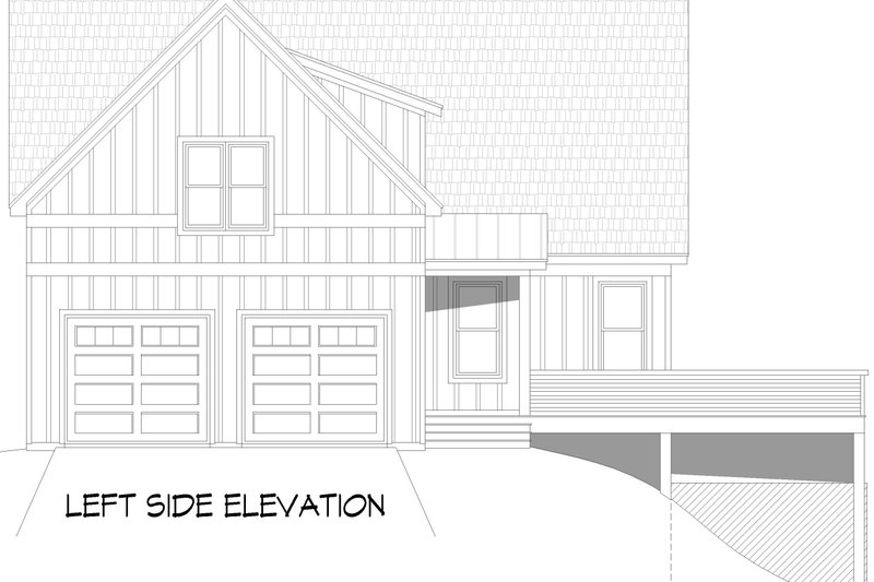Architectural House Design - Exterior - Other Elevation for Country House Plan #932-1058 - 3 bed, 2.5 bath