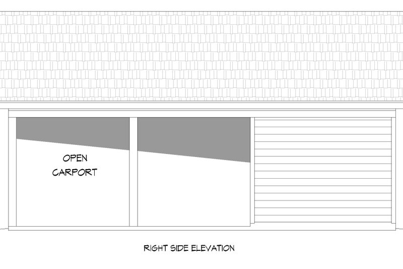 House Blueprint - Exterior - Other Elevation 1 for Country House Plan #932-180, 0 bath