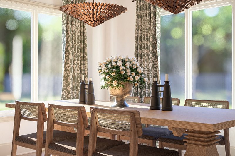 Architectural House Design - Interior - Dining Room 1 for Tudor House Plan #455-763 - 3 bed, 2.5 bath