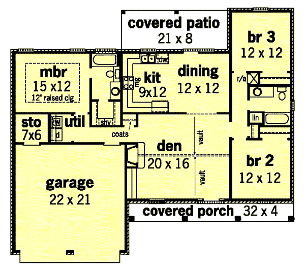 Traditional Floor Plan - Main Floor Plan #16-182