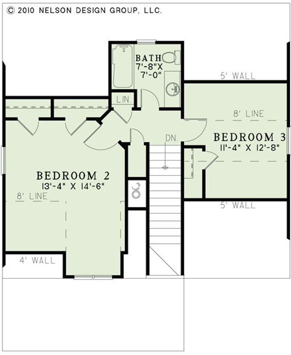 House Plan Design - Country Floor Plan - Upper Floor Plan #17-3345