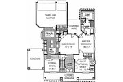 Colonial Style House Plan - 4 Beds 4 Baths 2690 Sq/Ft Plan #310-703 