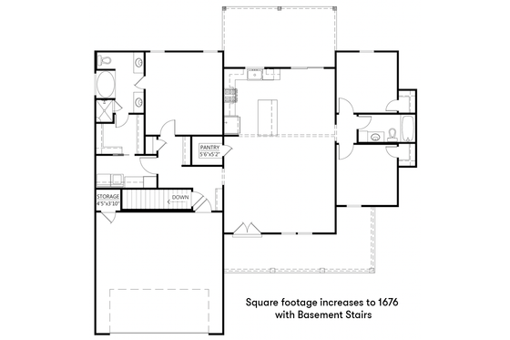 Floor Plan - Other Floor for Farmhouse House Plan #1074-57 - 3 bed, 2 bath