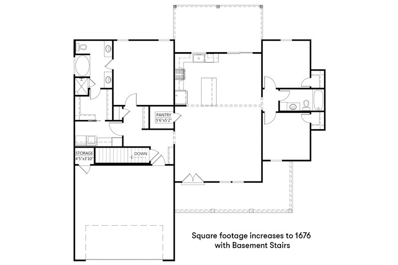 Home Plan - Floor Plan - Other Floor for Farmhouse House Plan #1074-57 - 3 bed, 2 bath