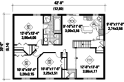Classical Style House Plan - 3 Beds 1 Baths 1260 Sq/Ft Plan #25-4820 