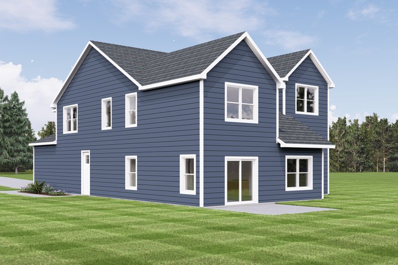 House Design - Exterior - Rear Elevation for Craftsman House Plan #1064-340 - 4 bed, 3.5 bath