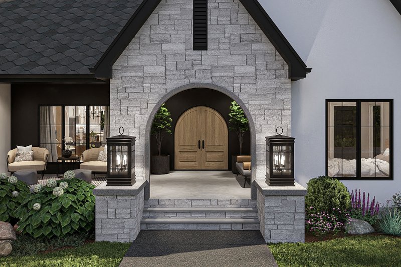 House Design - Exterior - Outdoor Living for Modern House Plan #455-398 - 4 bed, 4.5 bath