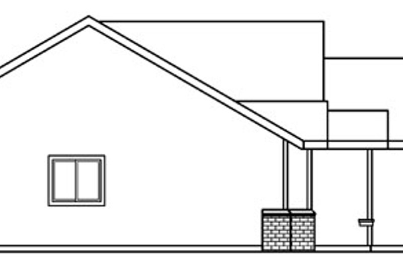 Home Plan - Exterior - Other Elevation 1 for Traditional House Plan #124-376 - 3 bed, 2 bath