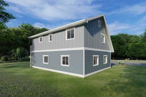 Exterior - Rear Elevation for Traditional House Plan #126-161 - 2 bed, 1 bath