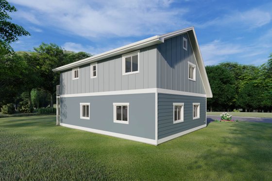 Exterior - Rear Elevation for Traditional House Plan #126-161 - 2 bed, 1 bath